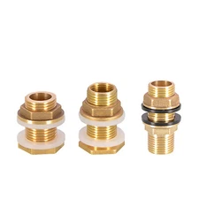 1/2"3/4"1"Brass Water Tank Outlet Fitting Flange Extend |Silicone or Rubber Seal