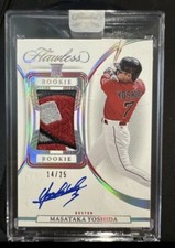 2023 FLAWLESS Masataka Yoshida Rookie Patch Auto /25  BEST RED SOX PATCH EVER 