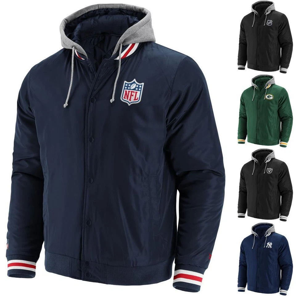 Fanatics NFL NHL Sateen Jacket Herren Jacke Collegejacke Übergangsjacke