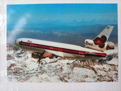 CARD WORLD AIRLINE FLEETS 1978 GUNTER G ENDRES; THAI AIRLINE; THAILAND