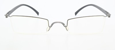 MARKUS T Brille ND 000763 26S New Design Square Minimal Grey Titan Black Temples