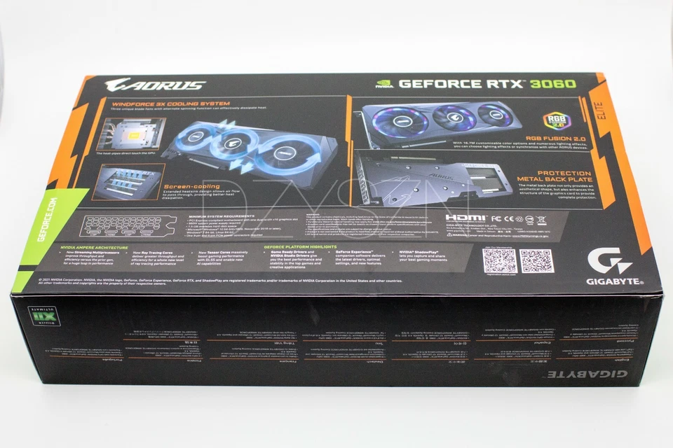 ❗ GIGABYTE AORUS GeForce RTX 3060 ELITE 12GB REV2.0 Graphics Card, Brand New ❗ - Image 2 of 3