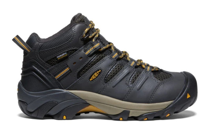 Keen Utility Lansing Uomo Mid Work Punta Acciaio Impermeabile Raven 1018079 Larga