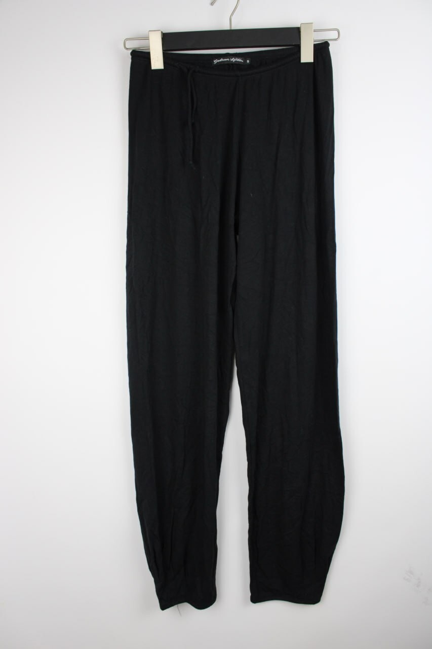GUDRUN SJÖDÉN Black Relaxed Harem Pants with Drawstring Waist Size S W24