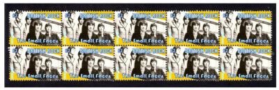 THE SMALL FACES BRITISH ROCK MUSIC STRIP OF 10 MINT VIGNETTE STAMPS 5