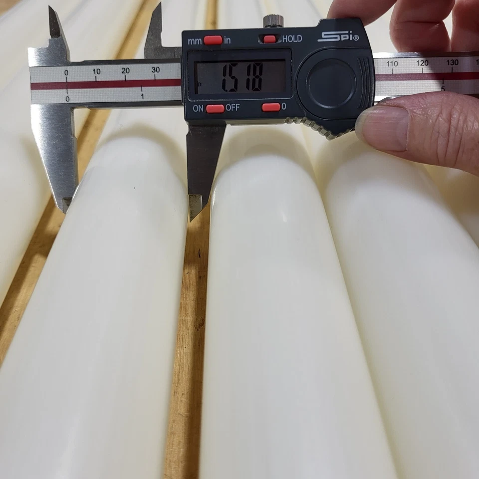 Tubo de Nylon, Natural ~ 1.50" OD x 1.375" ID x 0.062" Pared x 60" Longitud ~ Lote de 9+ Foto 3 de 4