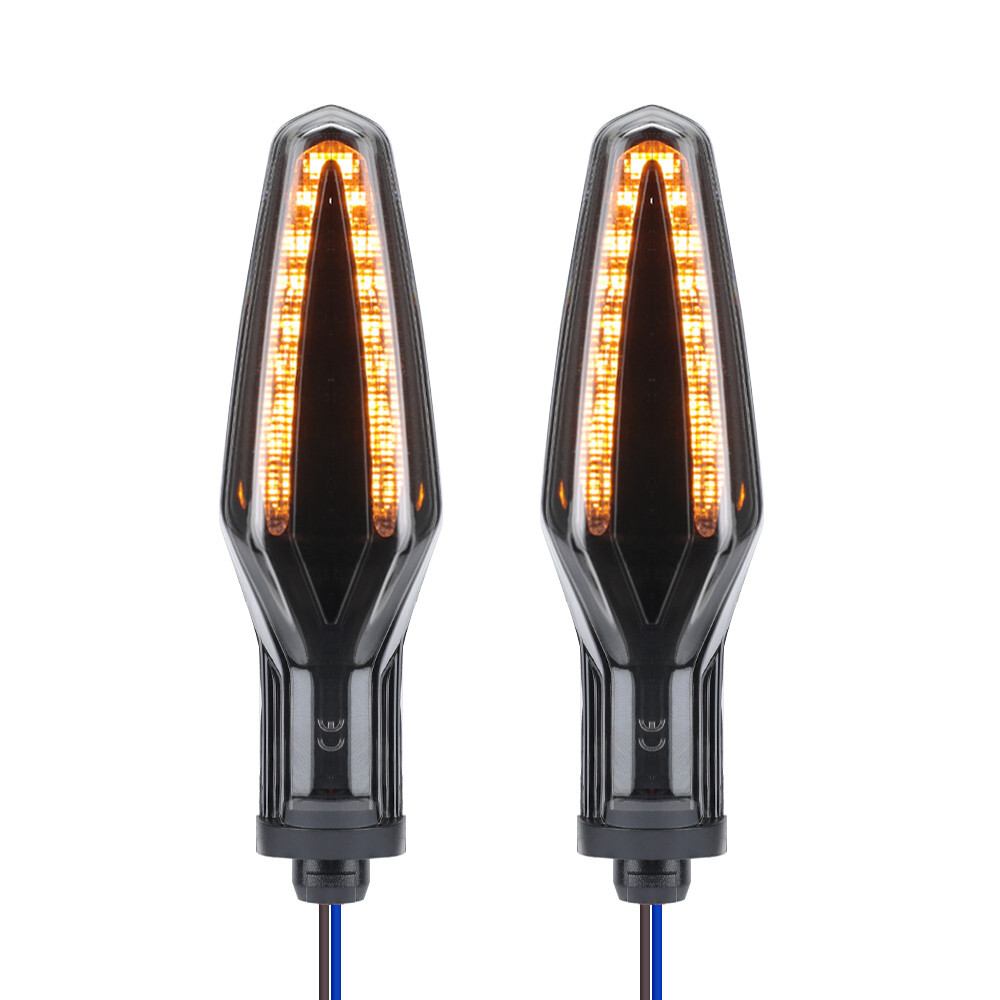 Front LED Turn Signal Lights For BMW G310R, GS, S1000RR, F900R, F850GS - Smoke Lens, Orange