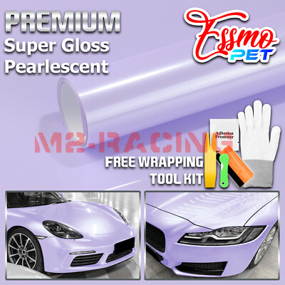 PET Super Gloss Pearlescent Lavender Purple Car Vehicle Vinyl Wrap Decal Sticker