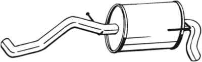 BOSAL 227-473 ENDSCHALLDÄMPFER FÜR SEAT VW
