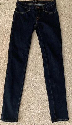 J Brand Blue Jeans W25 L30 Starless, mid rise super skinny #9010216 Made In  USA