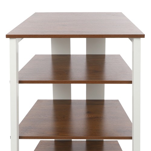 4-Tier AV Media Stand Stereo Stand w/Storage Shelves Media Holder Load 110.23lbs - Picture 14 of 24