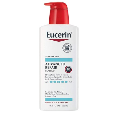 Eucerin Advanced Repair Moisturizing Fragrance-Free Lotion For Dry Skin 16.9 Oz