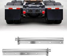Straight Spring Loaded Mud Flap Hangers for Semi Truck 1-1/8" Bolt Spacing