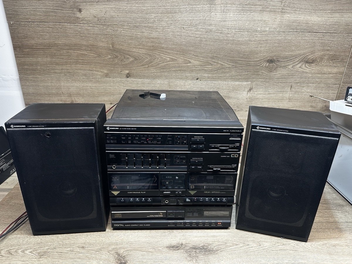 Retro 80's Samsung SCM-8000L Stereo Music Center Hifi Stack CD