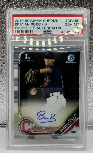 2019 Bowman Chrome - Prospects Autographs Brayan Rocchio #CPA-BR (AU, RC)