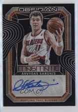 2023-24 Panini Obsidian Magmatic Signatures 37/99 Arvydas Sabonis Auto HOF e0h