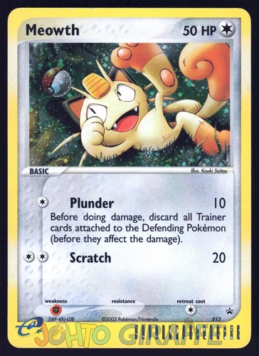 Meowth Promo Nintendo Black Star Promos 2003 Pokemon 013 NM