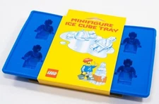 LEGO BLUE SILICONE MINIFIGURE ICE CUBE TRAY CANDY GUMMY MOLD *BRAND NEW*