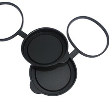 Universal Binocular Lens Covers 10x42 Rubber Objective Caps Protective