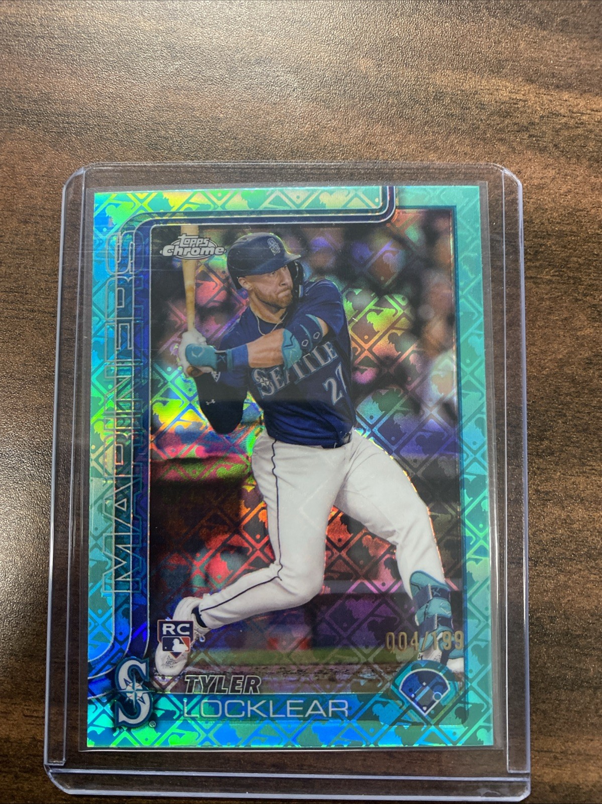2025 Topps Chrome MLB - Logofractor - #41 Tyler Locklear (RC) - Seattle Mariners