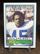 1983 Topps Kenny Easley #384 Rookie Card RC HOF Seattle Seahawks Football. rookie card picture