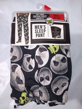 Nightmare Before Christmas Jack Men s Sleep Pants Small 28-30 Glow in the Dark