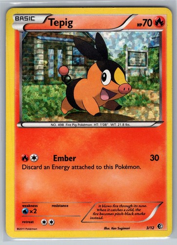 Tepig 003/012 Holo Promo McDonald's Promos 2011 Pokemon Lightly Played