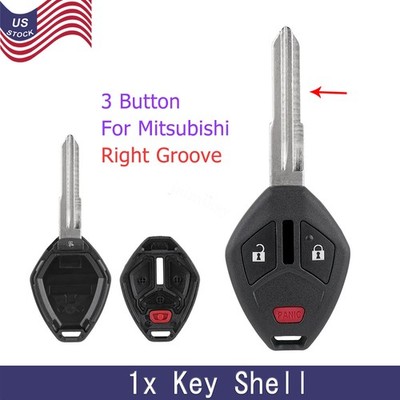 For 2007 - 2015 Mitsubishi Outlander Remote Car Key Entry Shell Case Fob Cover