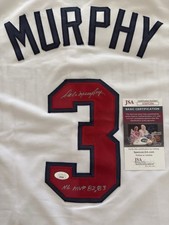 Dale Murphy Atlanta Braves Autographed Jersey Inscrption “N.L. MVP 82..” JSA COA