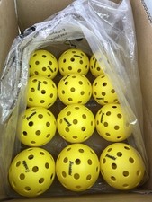  12 Official Franklin Sports Outdoor Pickleballs X-40 Optic Yellow