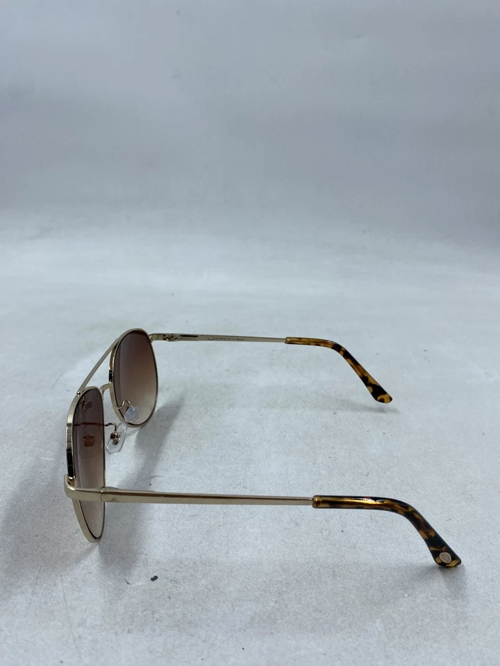 Óculos de sol Oscar De La Renta dourado aviador marrom degradê - Imagem 4 de 4