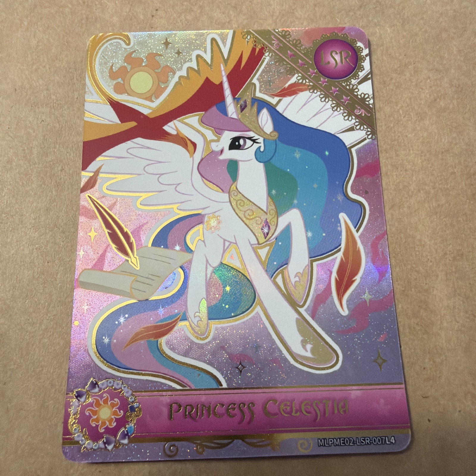 Princess Celestia MLPME02-LSR-007 Kayou My Little Pony Card English LSR