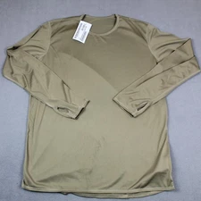 US Military ECWCS Shirt Mens Large Long Coyote Gen III Thermal Base Layer USA