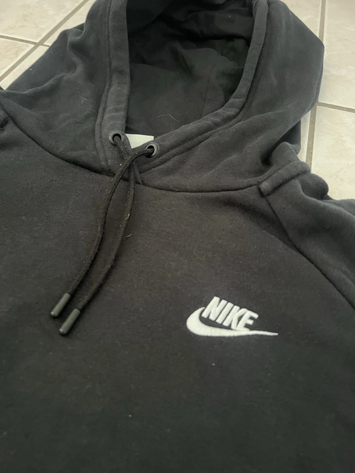 Nike Pull à capuche homme noir taille L logo manches longues uni - Photo 3/4