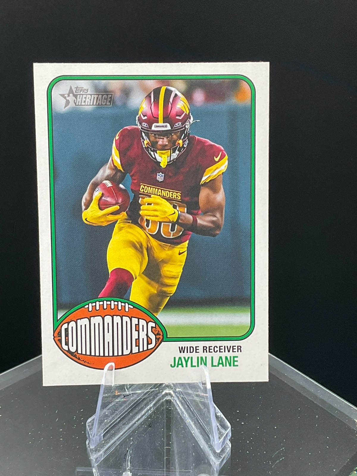 2026 Topps Heritage Football Base #258 Jaylin Lane - Washington Commanders