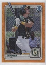 2020 Bowman Mega Box Orange Mojo Refractor 5/25 Logan Davidson #BCP-88 hg6