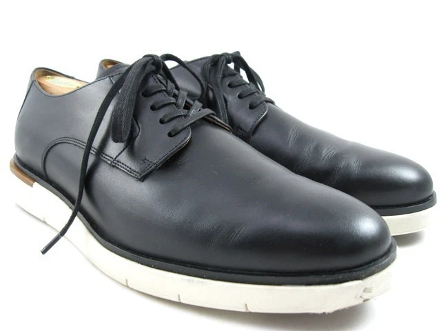Allen Edmonds "CARSON" Leather HYBRID LACE-UP Derby 10.5(L) & 10(R) D Black(632N - Image 2 of 4