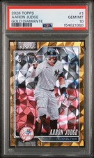 2026 Topps Series 1 AARON JUDGE #1 Gold Diamante /50 POP 1 PSA 10 Yankees