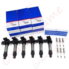 6 Pack OEM 12632479 Ignition Coil & 41-109 Spark Plug For GMC Chevrolet Buick