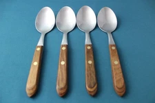 4 Place Oval Soup Spoons Washington Forge TOWN & COUNTRY Stainless USA 7"
