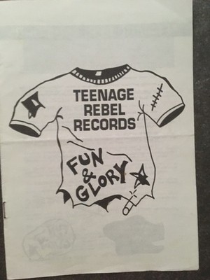 TEENAGE REBEL RECORDS Newsletter PUNK Düsseldorf THE BULLOCKS Male