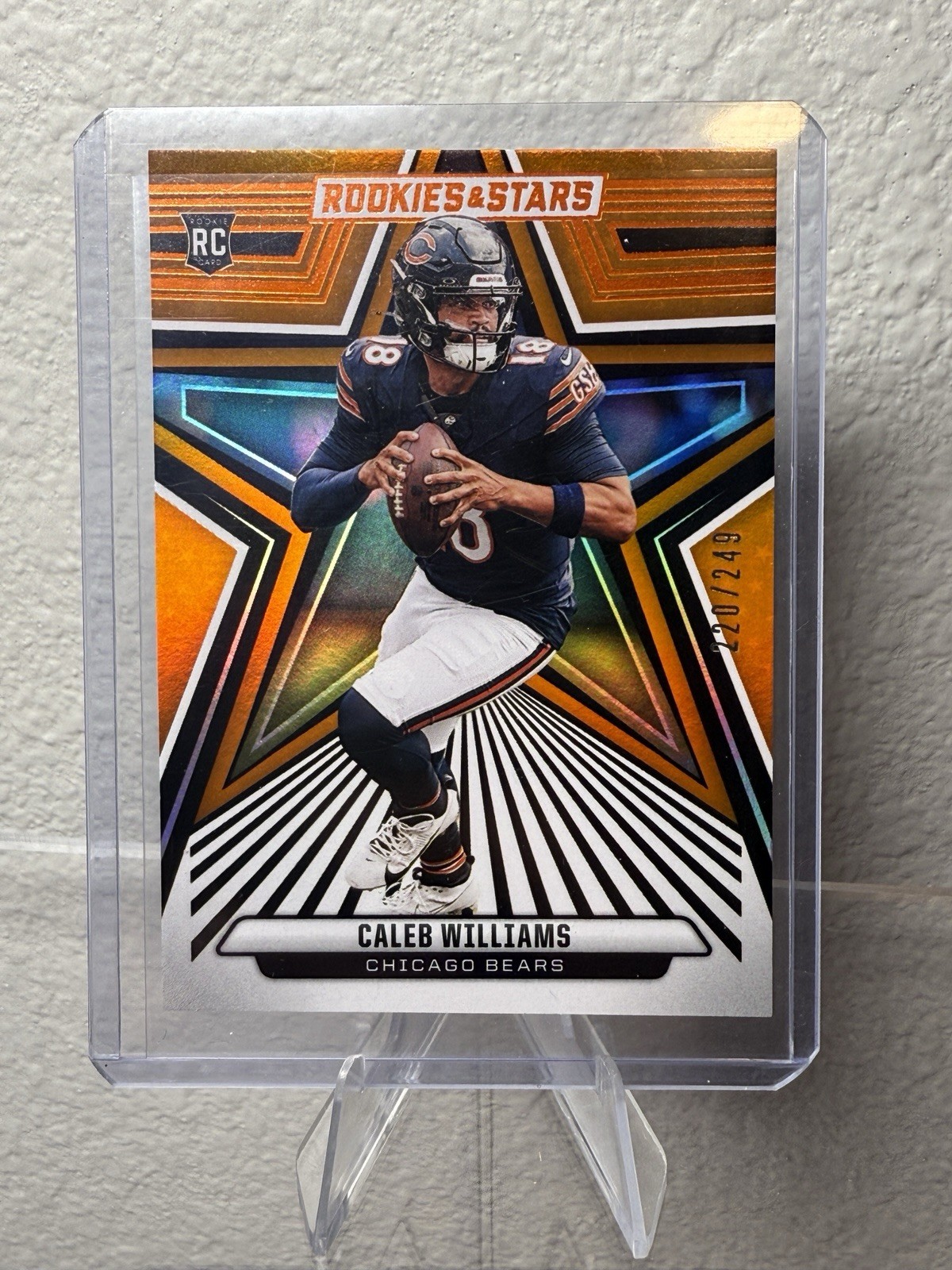 2024 Panini Rookies & Stars Rookie Caleb Williams #118 Orange /249 (RC) Bears