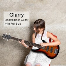 Glarry 44" GIB Electric Bass Guitar 5 String for Beginner Student With Bag