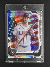 Bryce Harper WBC Logo Foil SP 2026 Topps Now Team USA #USA11 Refractor