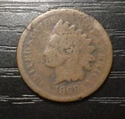 1869 Indian Head Cent, AG/G. Semi-Key! Strong Date! J50
