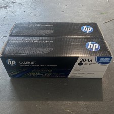 Genuine HP 304A Black Toner Cartridge Dual Pack for CP2025 - CC530AD SEALED