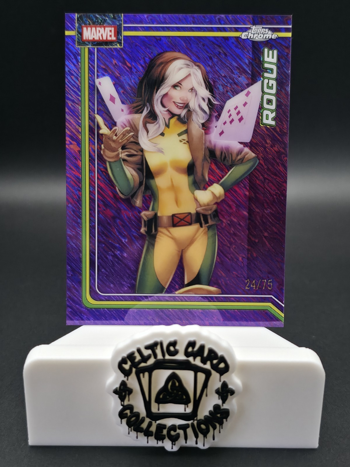 Topps Chrome Marvel 2026 Rogue /75 Numbered Purple Shimmer Refractor Card X-Men