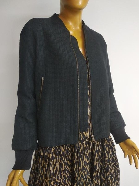 Women COS Jacket Black Polyester 36