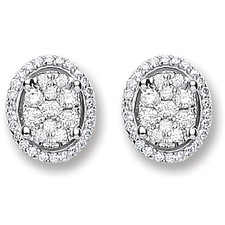 Image of 18ct White Gold 0.25ct Diamond Stud Earrings - 18ct Gold