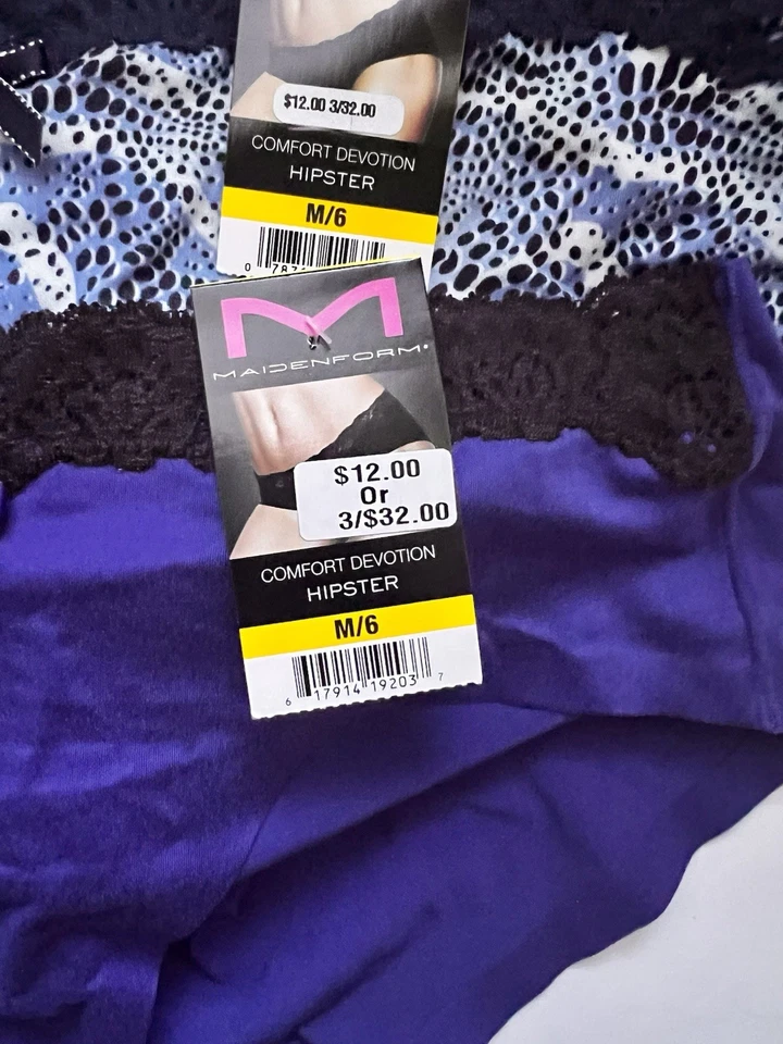 Maidenform 40851 4-Pair Women Comfort Devotion Hipster Panty Underwear Size 6 M - Image 2 of 4
